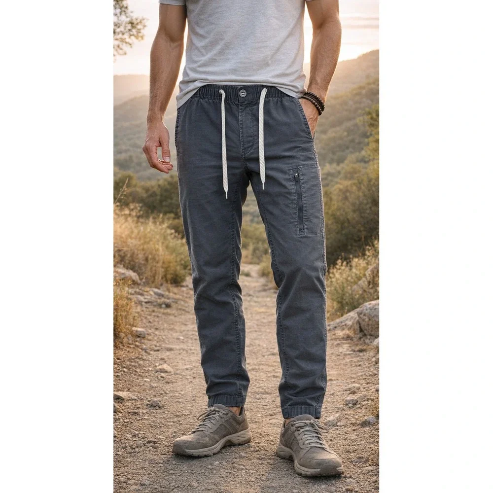 Vuori Ripstop Climber Pants Mens Medium Charcoal Grey Stretch Outdoor Trousers - Picture 1 of 13